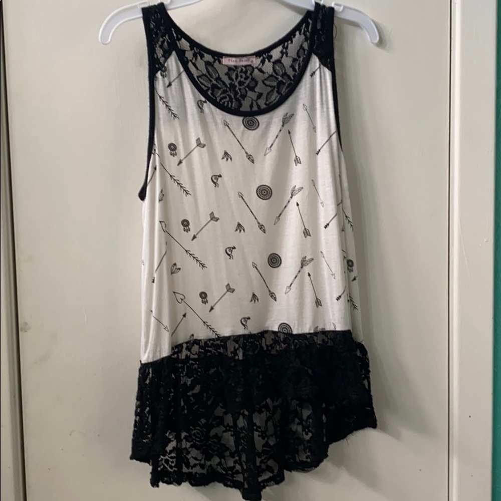 Black and white high low top